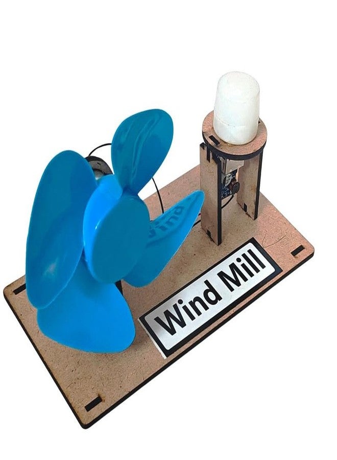 ESPtronics مشروع طاحونة هوائية من إي إس بترونيكس، تجربة علمية، نموذج جاهز للعمل، مجموعة ألعاب للأطفال في المدارس - Image 3